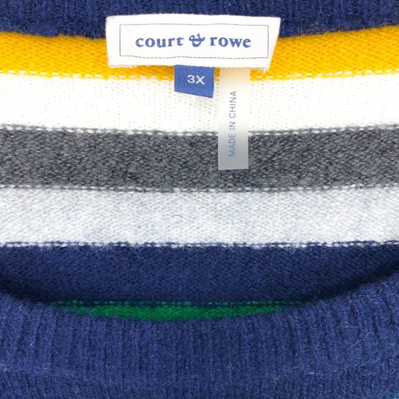 COURT & ROWE Wool Blend Striped Sweater - Picture 15 of 16